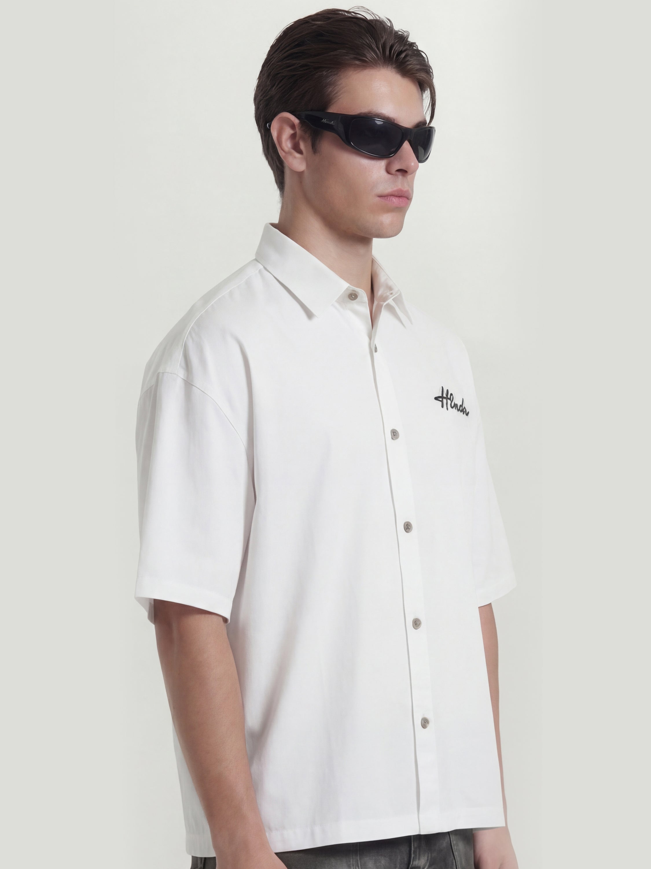 Highlander Men White Printed Boxy Fit Casual Shirt - White - Image 6