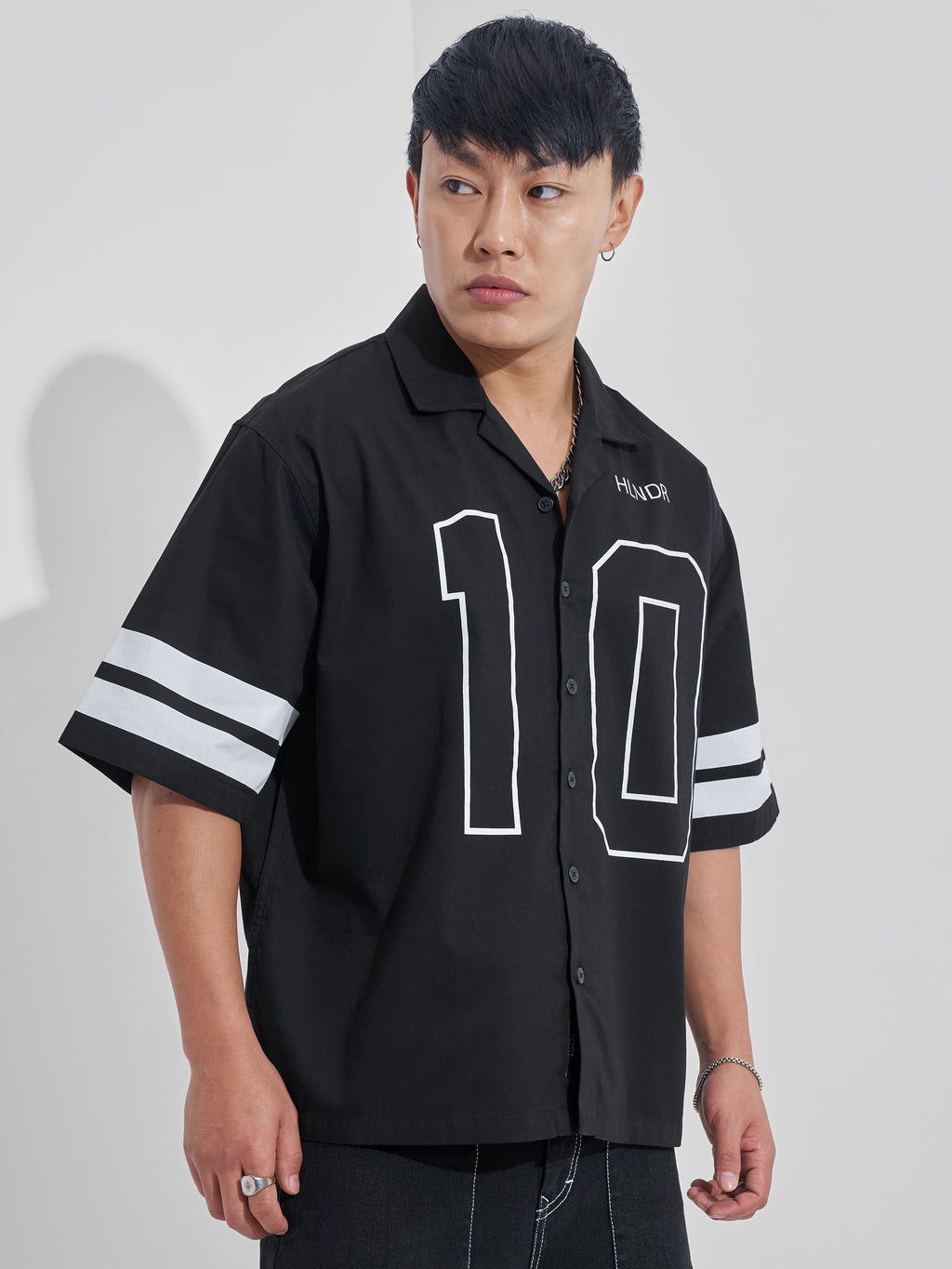 Highlander Men Black Printed Boxy Fit Casual Shirt - Black - Image 6