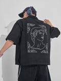 Highlander Men Black Printed Boxy Fit Casual Shirt - Black - Image 1