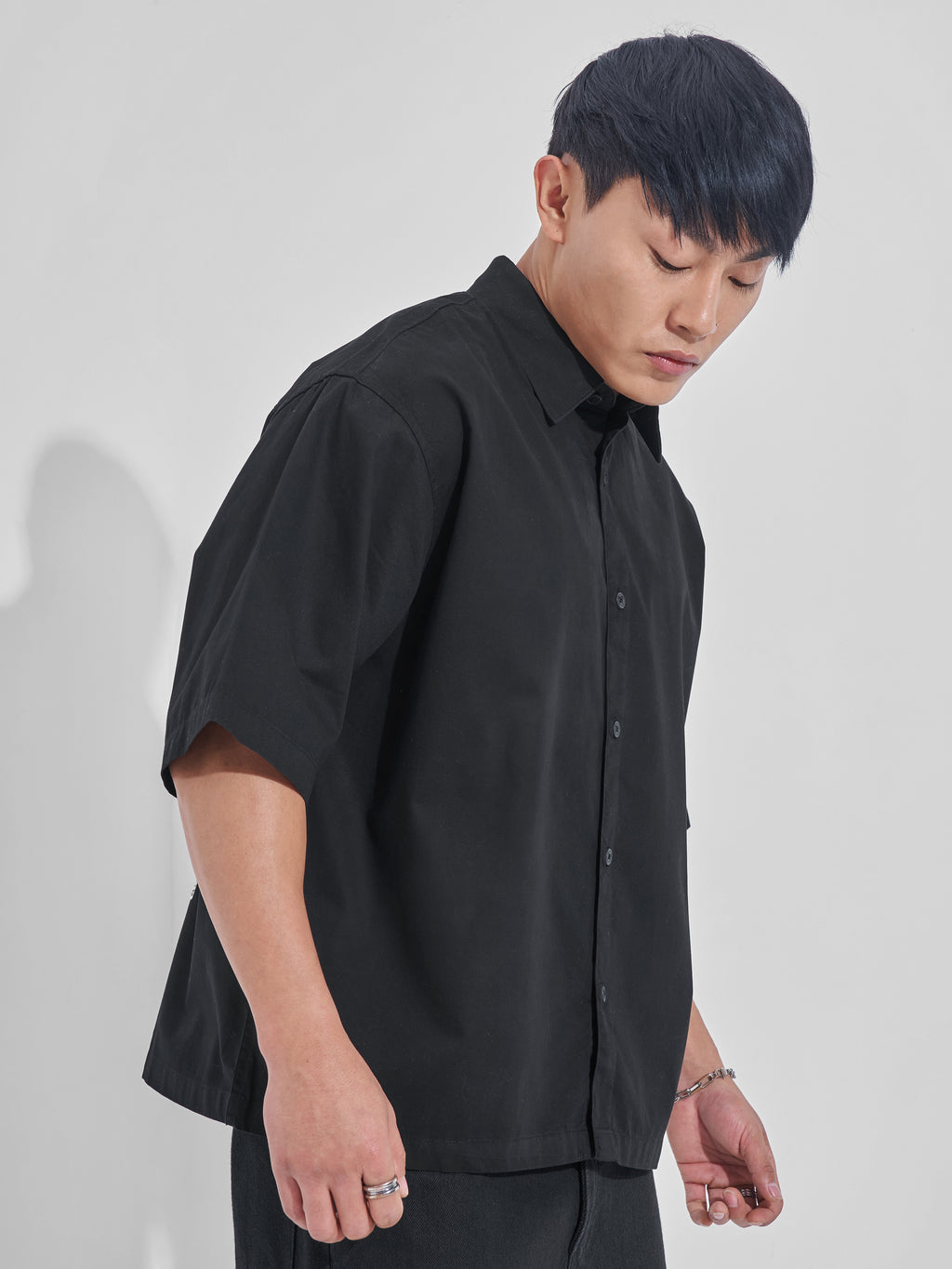 Highlander Men Black Printed Boxy Fit Casual Shirt - Black - Image 6