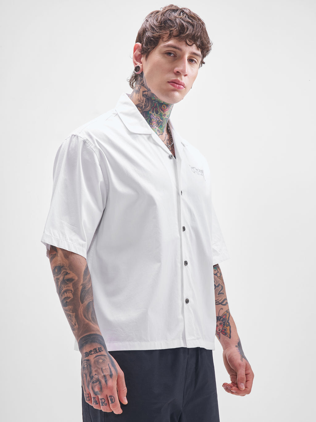 Highlander Men White Printed Boxy Fit Casual Shirt - White - Image 6