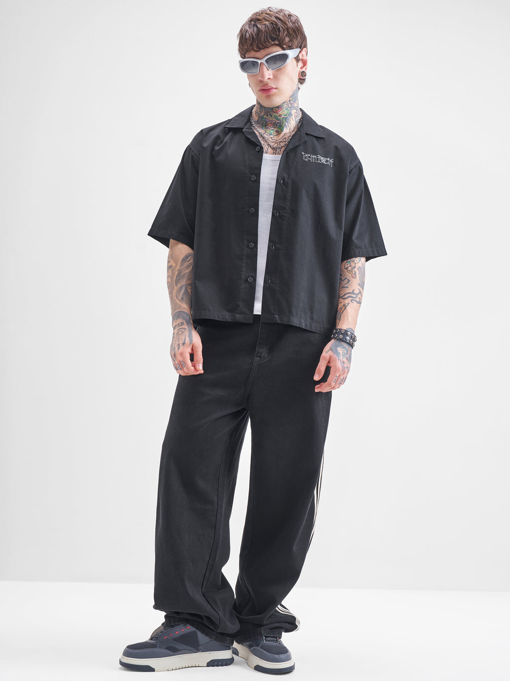 Highlander Men Black Printed Boxy Fit Casual Shirt - Black - Image 2