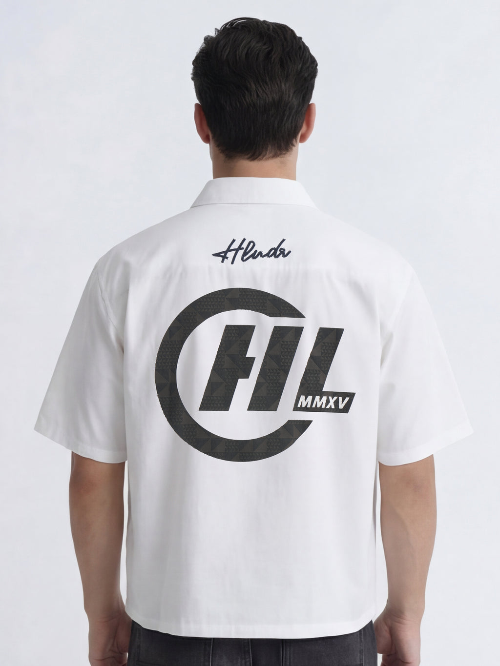 Highlander Men White Printed Boxy Fit Casual Shirt - White - Image 1