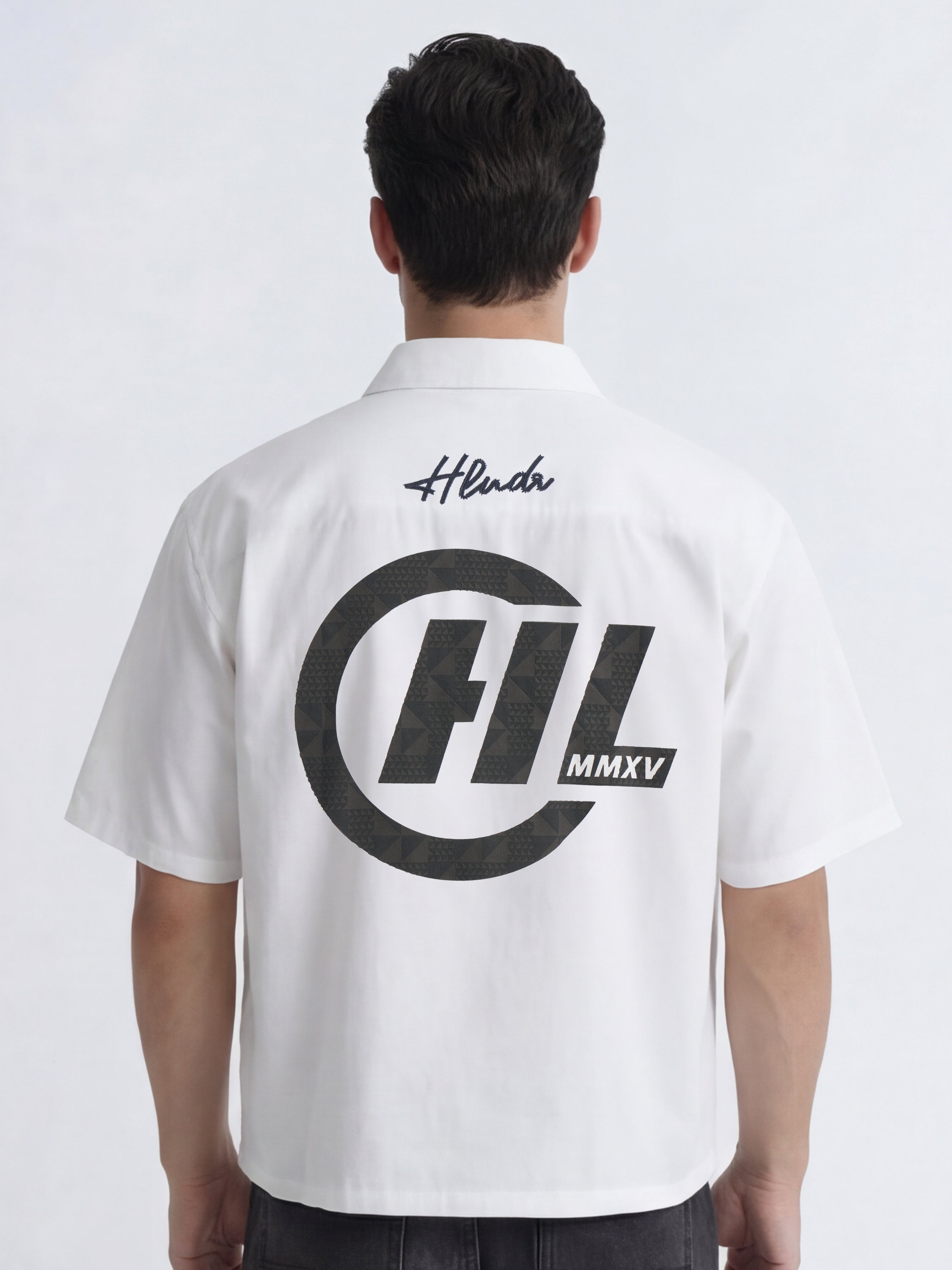Highlander Men White Printed Boxy Fit Casual Shirt - White - Image 1