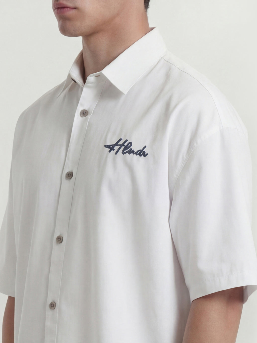 Highlander Men White Printed Boxy Fit Casual Shirt - White - Image 5