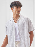 Highlander Men Grey Printed Relaxed Fit Casual Shirt - Grey - Image 1