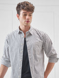 Highlander Men White Checked Relaxed Fit Casual Shirt - White - Image 1
