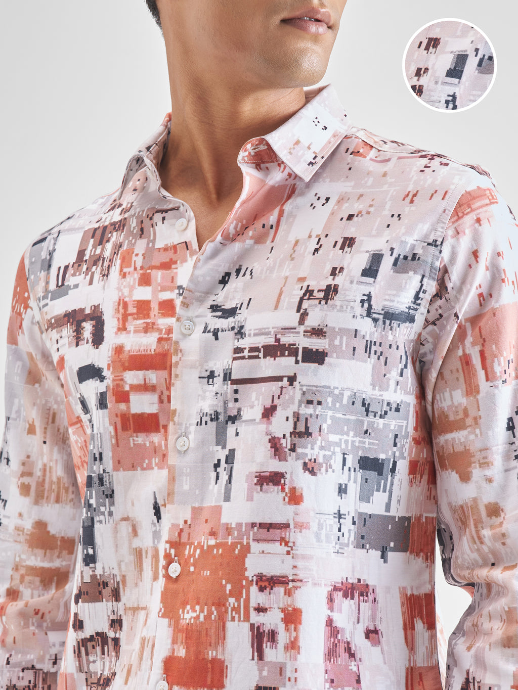 Highlander Men White Printed Relaxed Fit Casual Shirt - White - Image 5