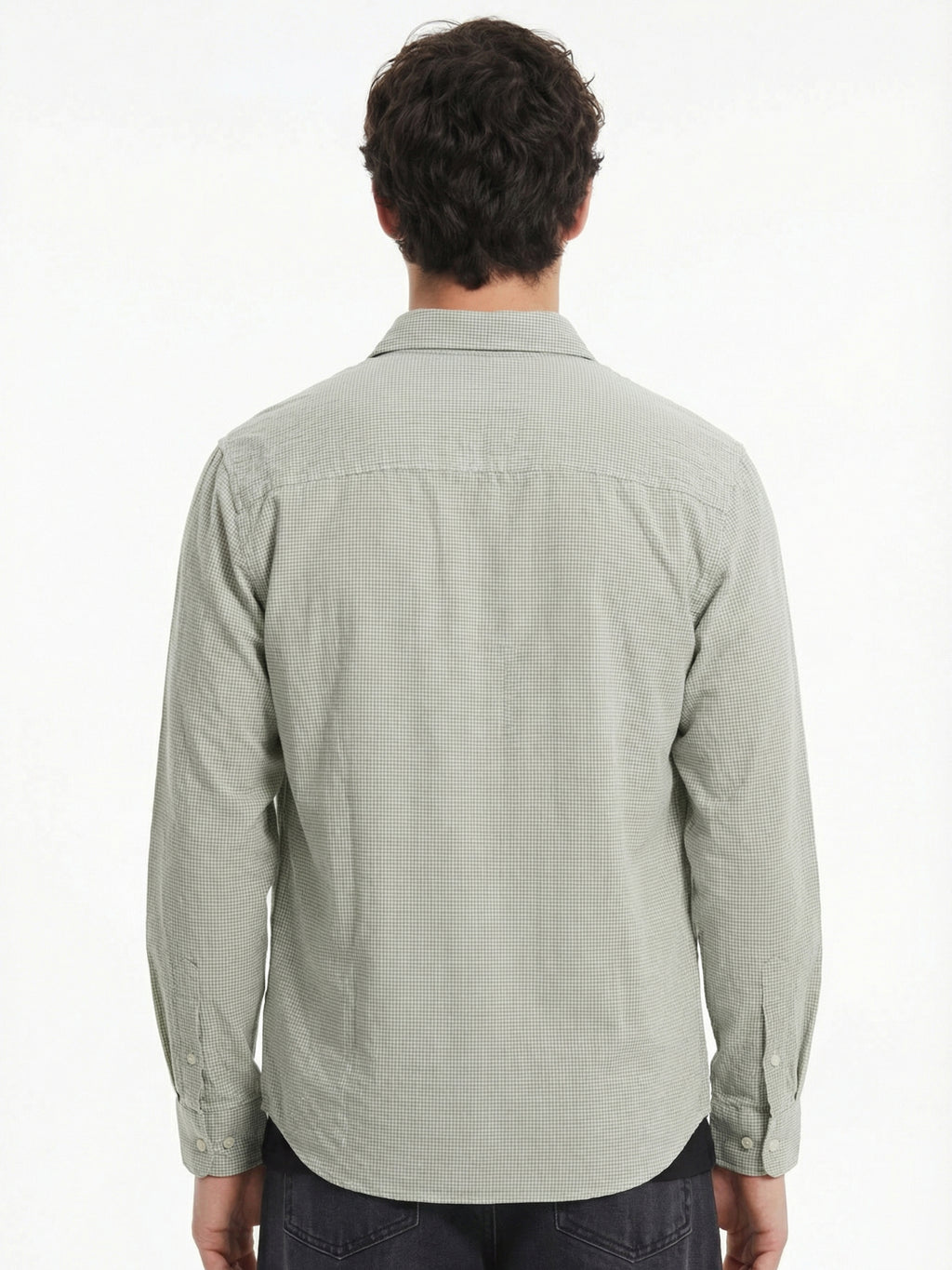 Highlander Men Green Checked Relaxed Fit Casual Shirt - Green - Image 3