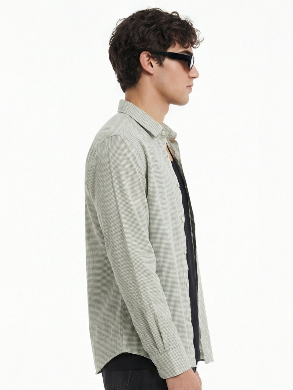 Highlander Men Green Checked Relaxed Fit Casual Shirt - Green - Image 4