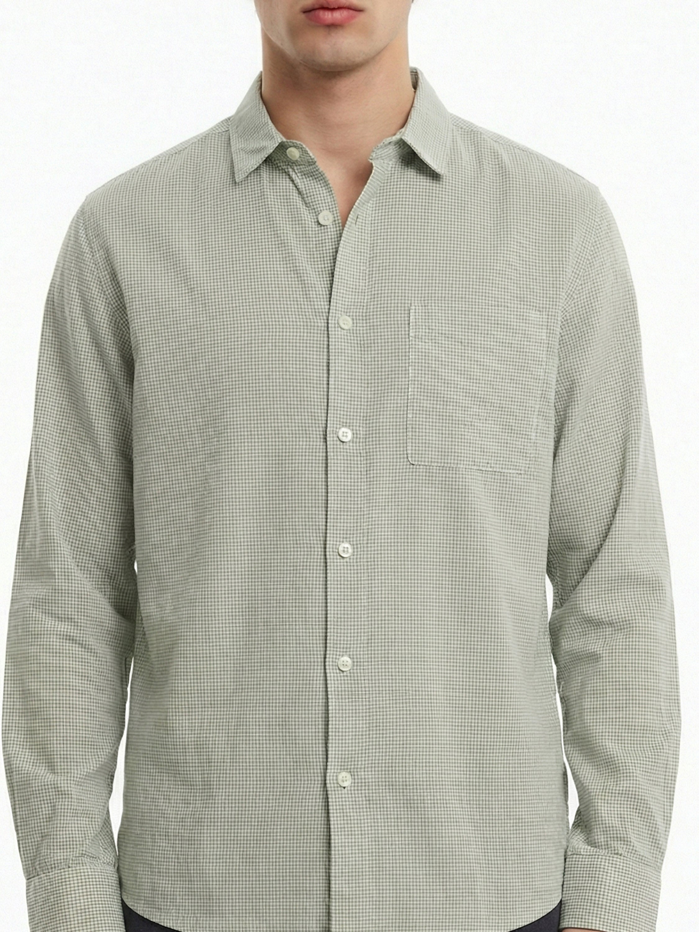 Highlander Men Green Checked Relaxed Fit Casual Shirt - Green - Image 6