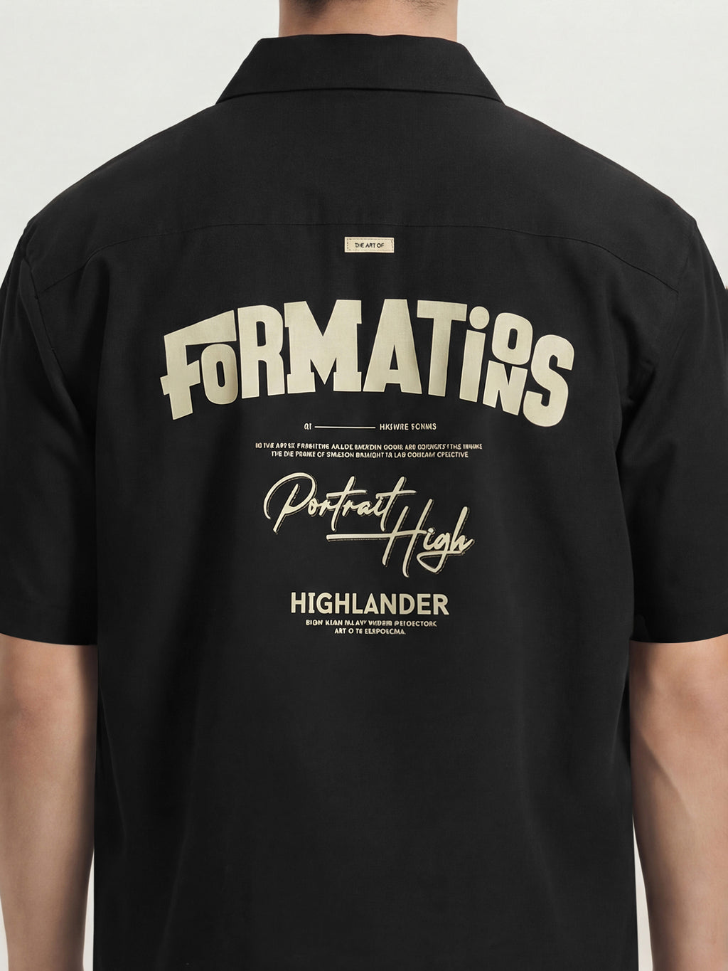 Highlander Men Black Printed Boxy Fit Casual Shirt - Black - Image 5