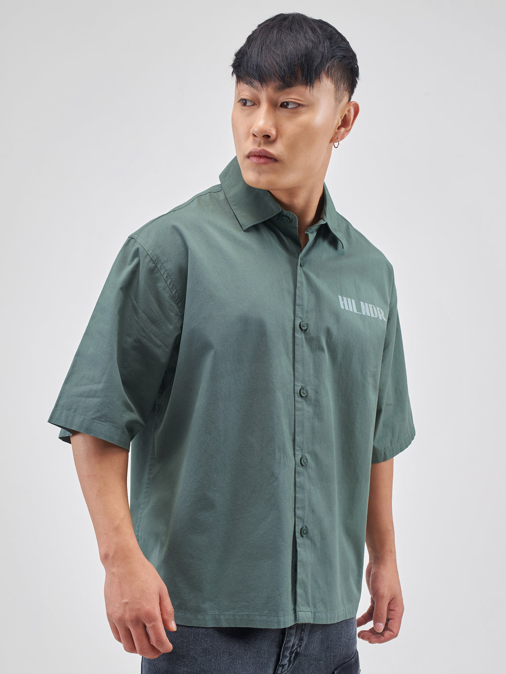 Highlander Men Green Printed Boxy Fit Casual Shirt - Green - Image 6