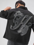 Highlander Men Black Printed Boxy Fit Casual Shirt - Black - Image 1