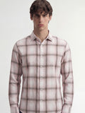 Highlander Men Pink Checked Regular Fit Casual Shirt - Pink - Image 1