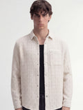 Highlander Men White Self Design Relaxed Fit Casual Shirt - White - Image 1