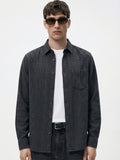 Highlander Men Charcoal Checked Relaxed Fit Casual Shirt - Charcoal - Image 1