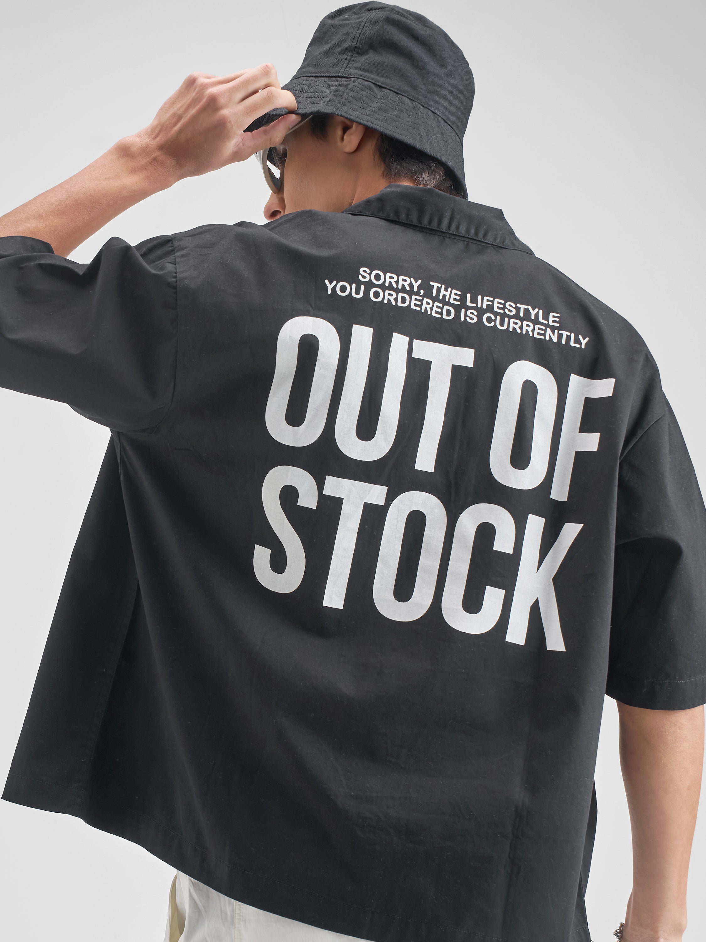 Highlander Men Black Printed Boxy Fit Casual shirt - Black - Image 1