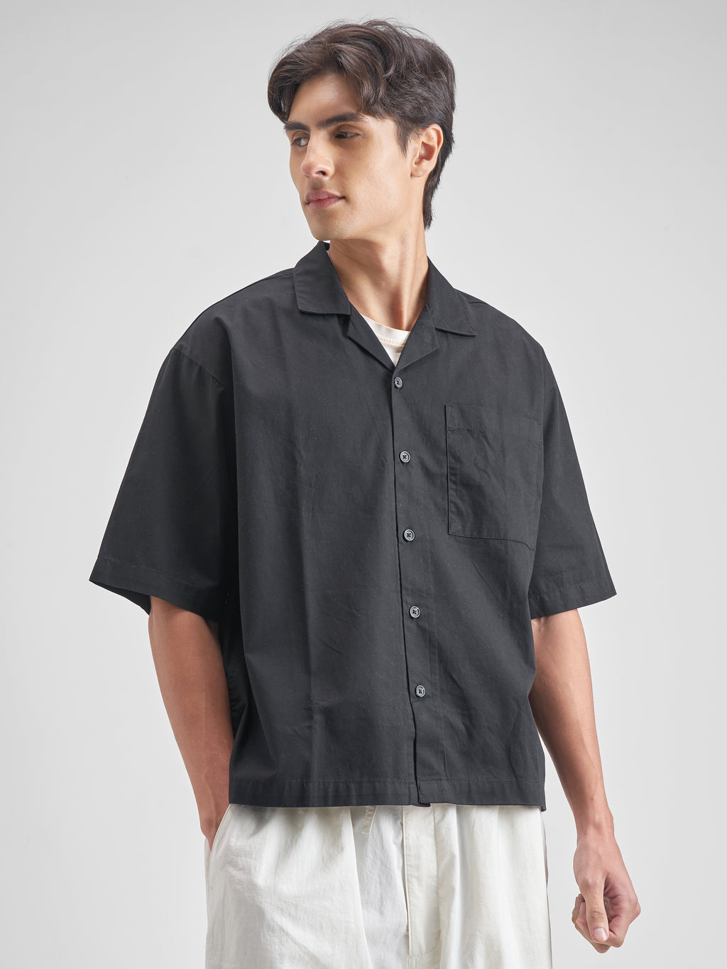 Highlander Men Black Printed Boxy Fit Casual shirt - Black - Image 6