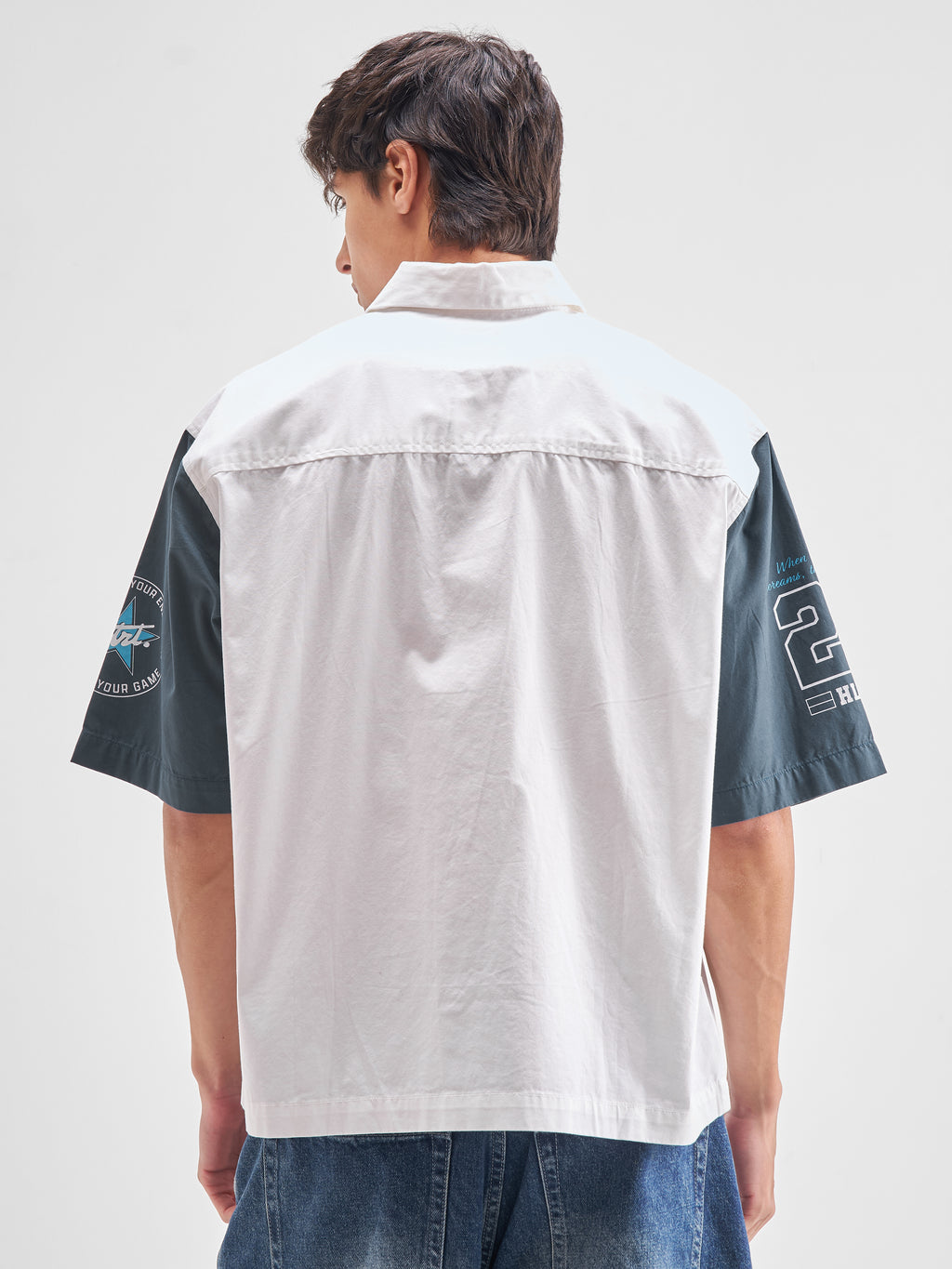 Highlander Men White Printed Boxy Fit Casual Shirt - White - Image 3