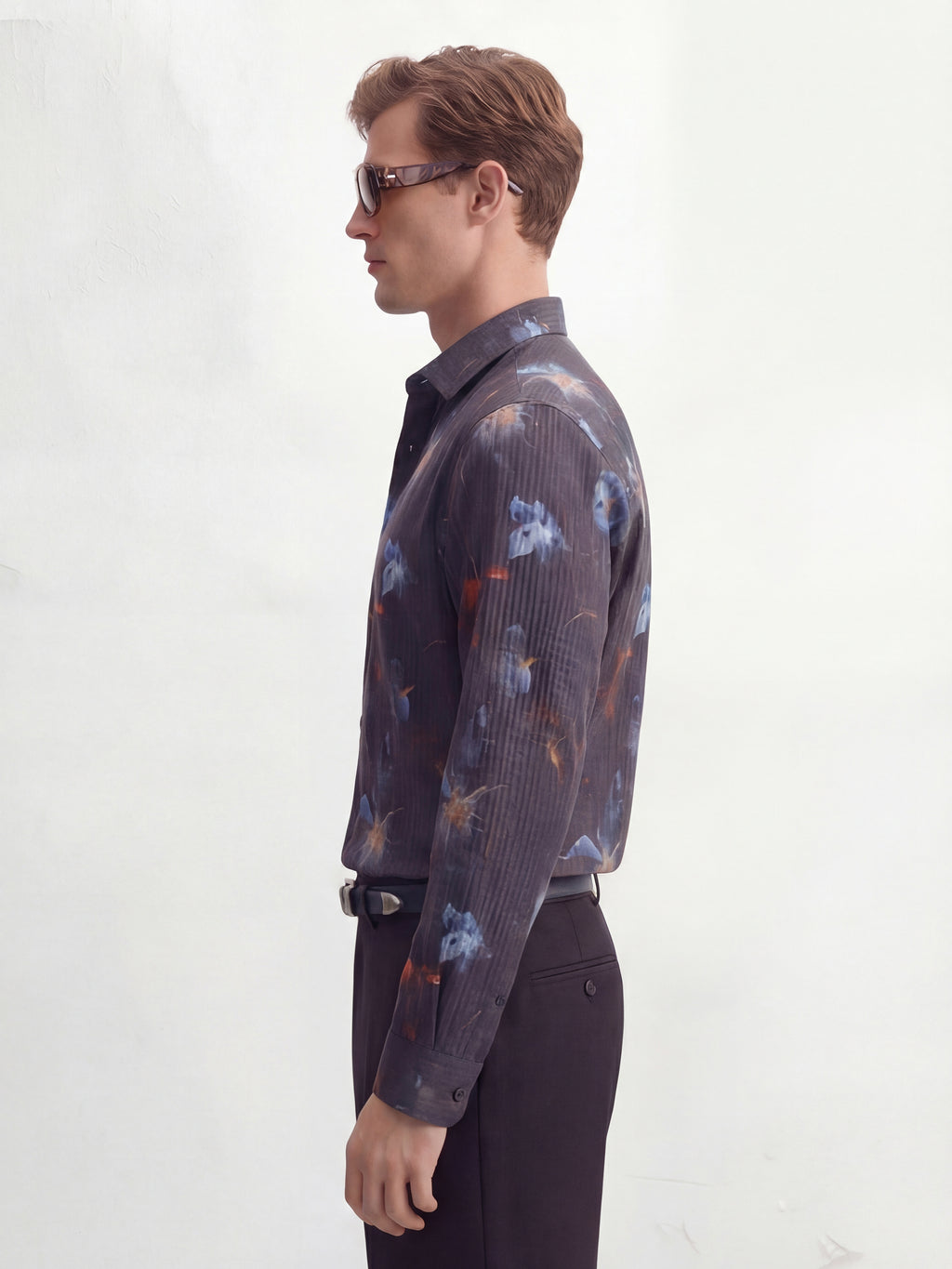 Highlander Men Black Printed Slim Fit Casual Shirt - Black - Image 4