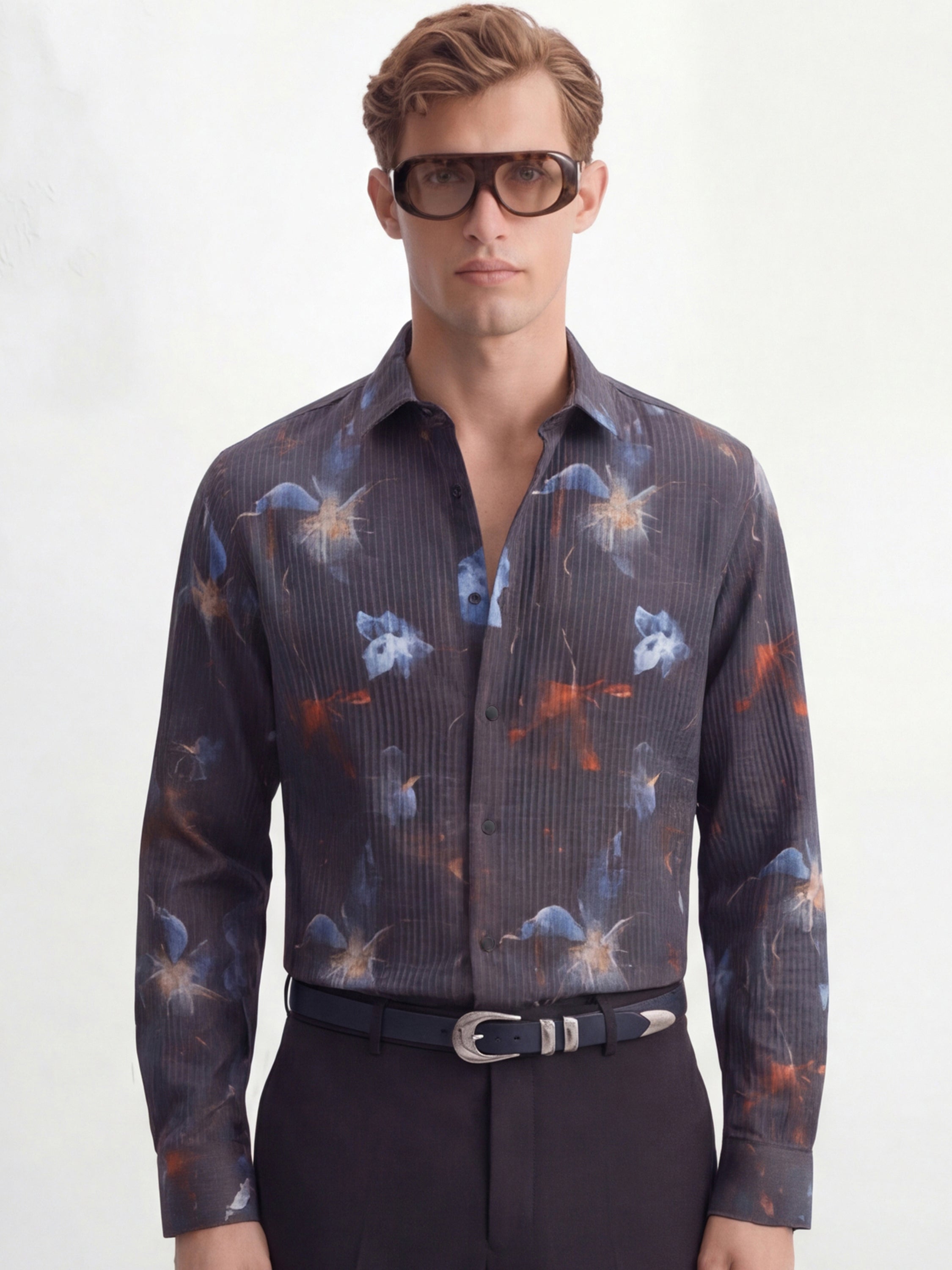 Highlander Men Multi Printed Slim Fit Casual Shirt - Multi - Image 1