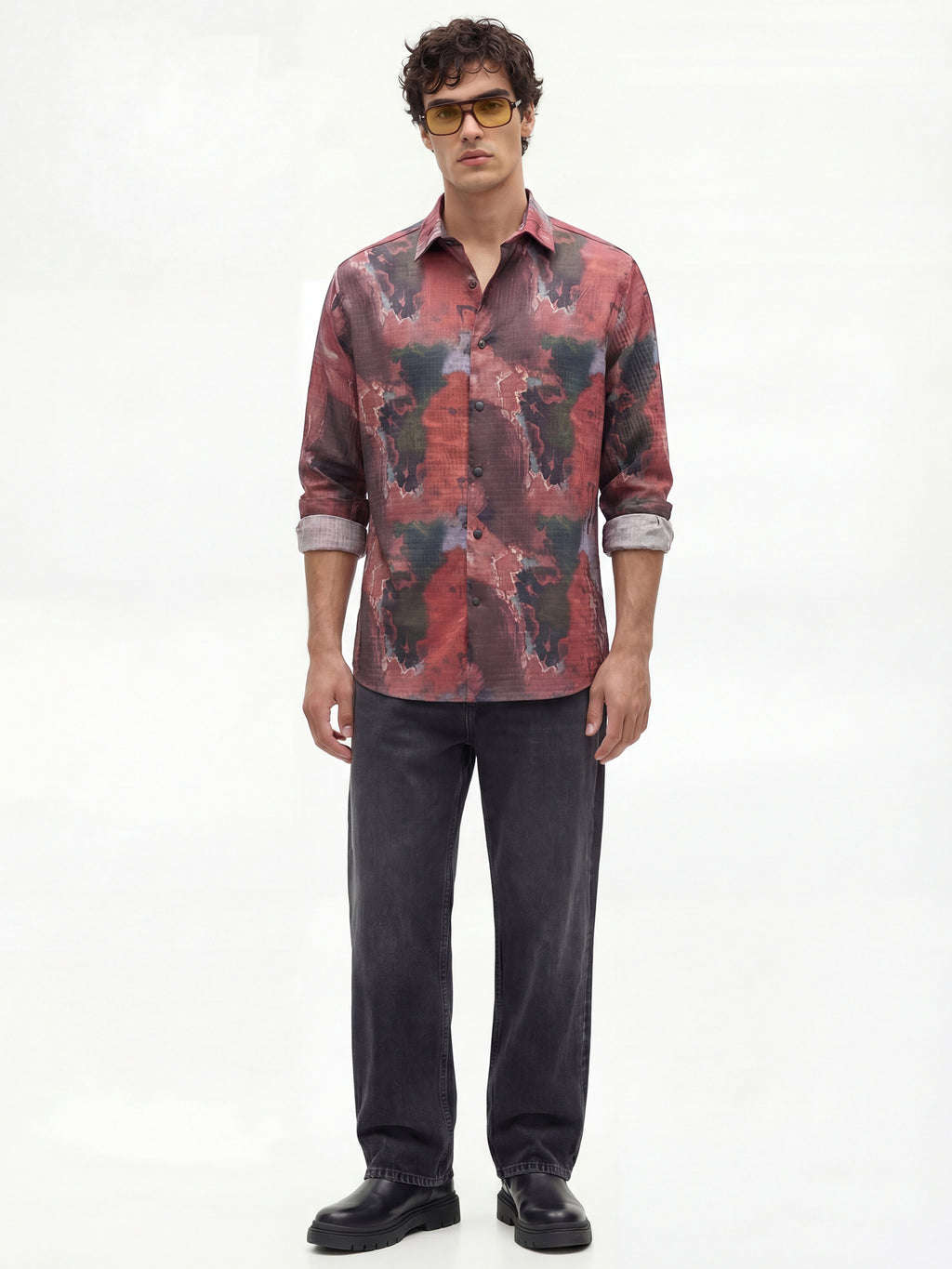 Highlander Men Multi Printed Slim Fit Casual Shirt - Multi - Image 2