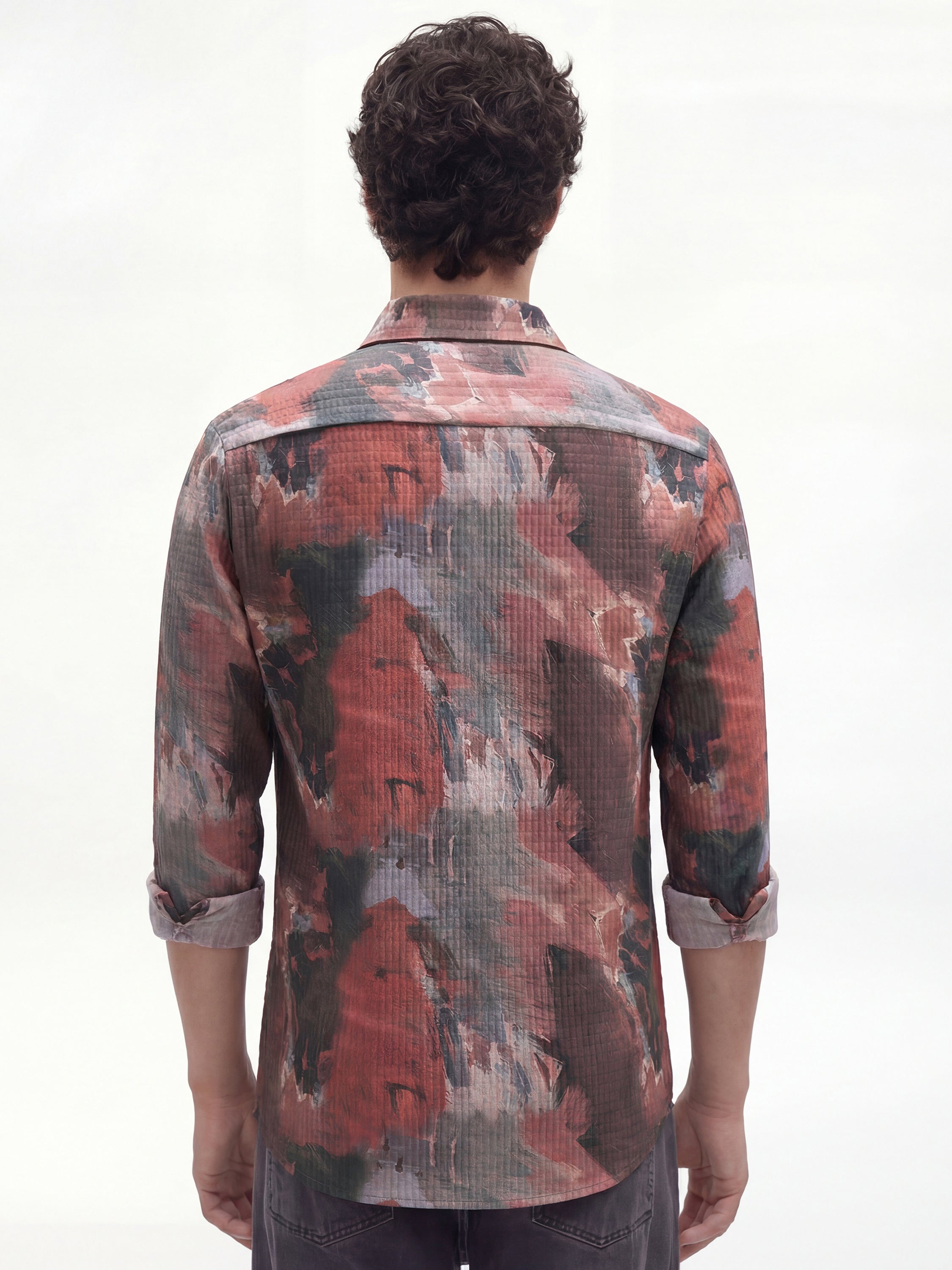 Highlander Men Multi Printed Slim Fit Casual Shirt - Multi - Image 3