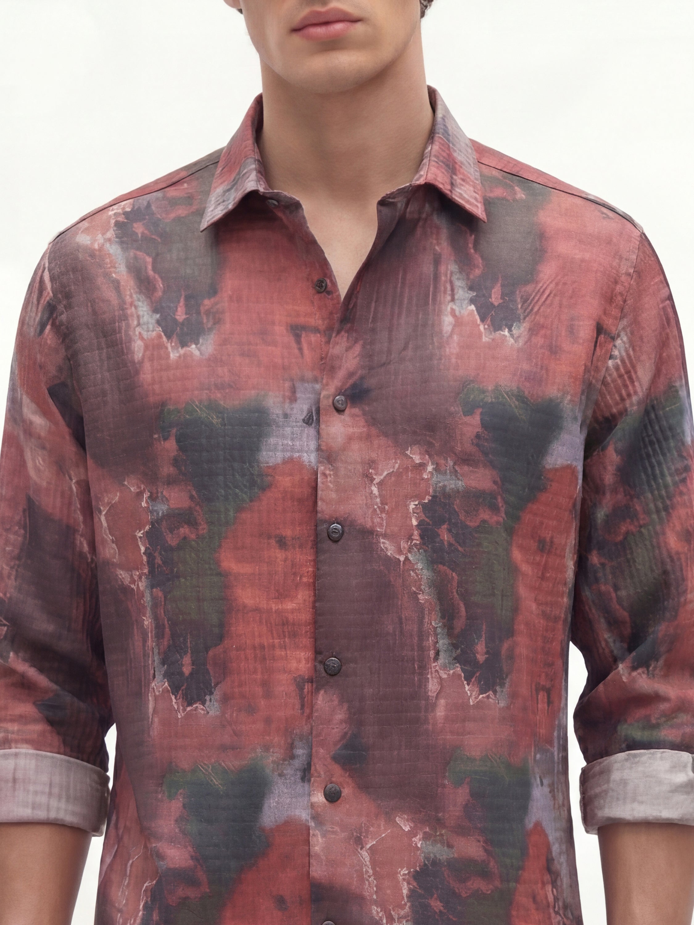 Highlander Men Multi Printed Slim Fit Casual Shirt - Multi - Image 5