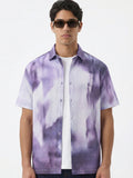 Highlander Men Purple Printed Relaxed Fit Casual Shirt - Purple - Image 1