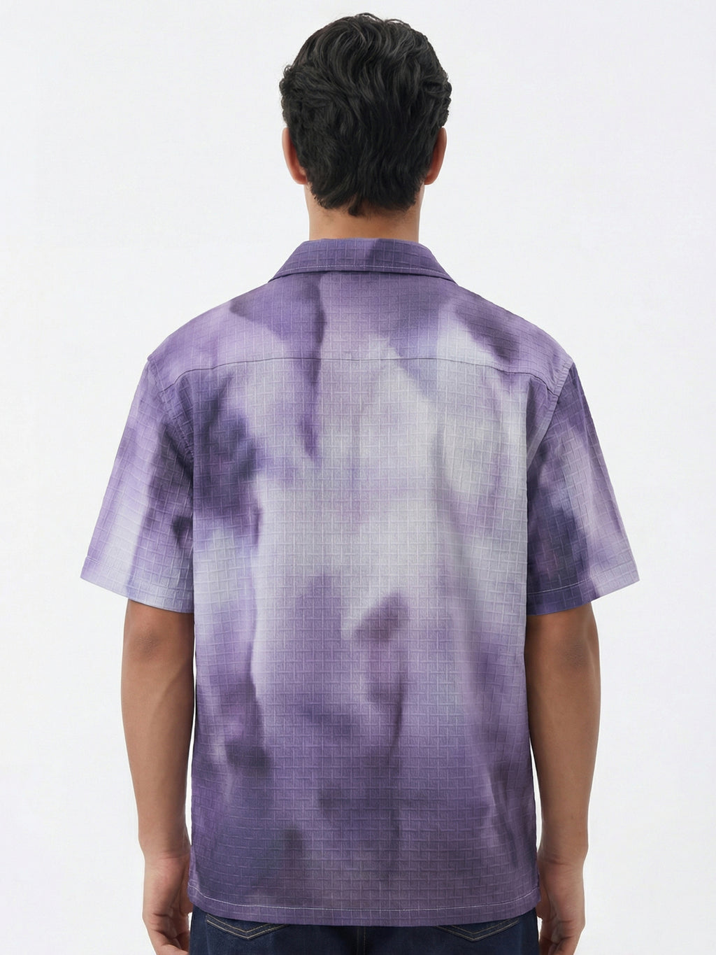 Highlander Men Purple Printed Relaxed Fit Casual Shirt - Purple - Image 3