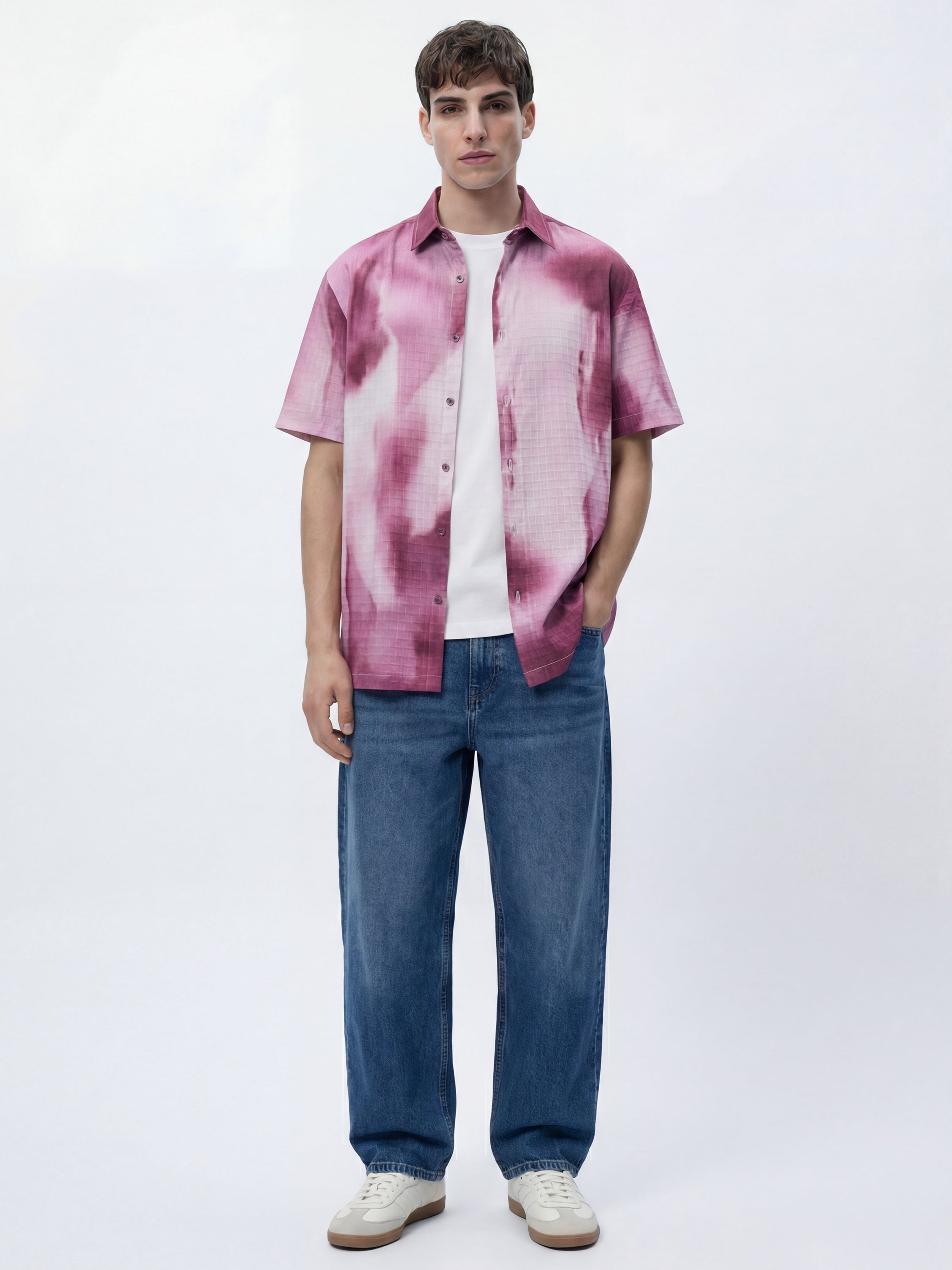 Highlander Men Maroon Printed Relaxed Fit Casual Shirt - Maroon - Image 2