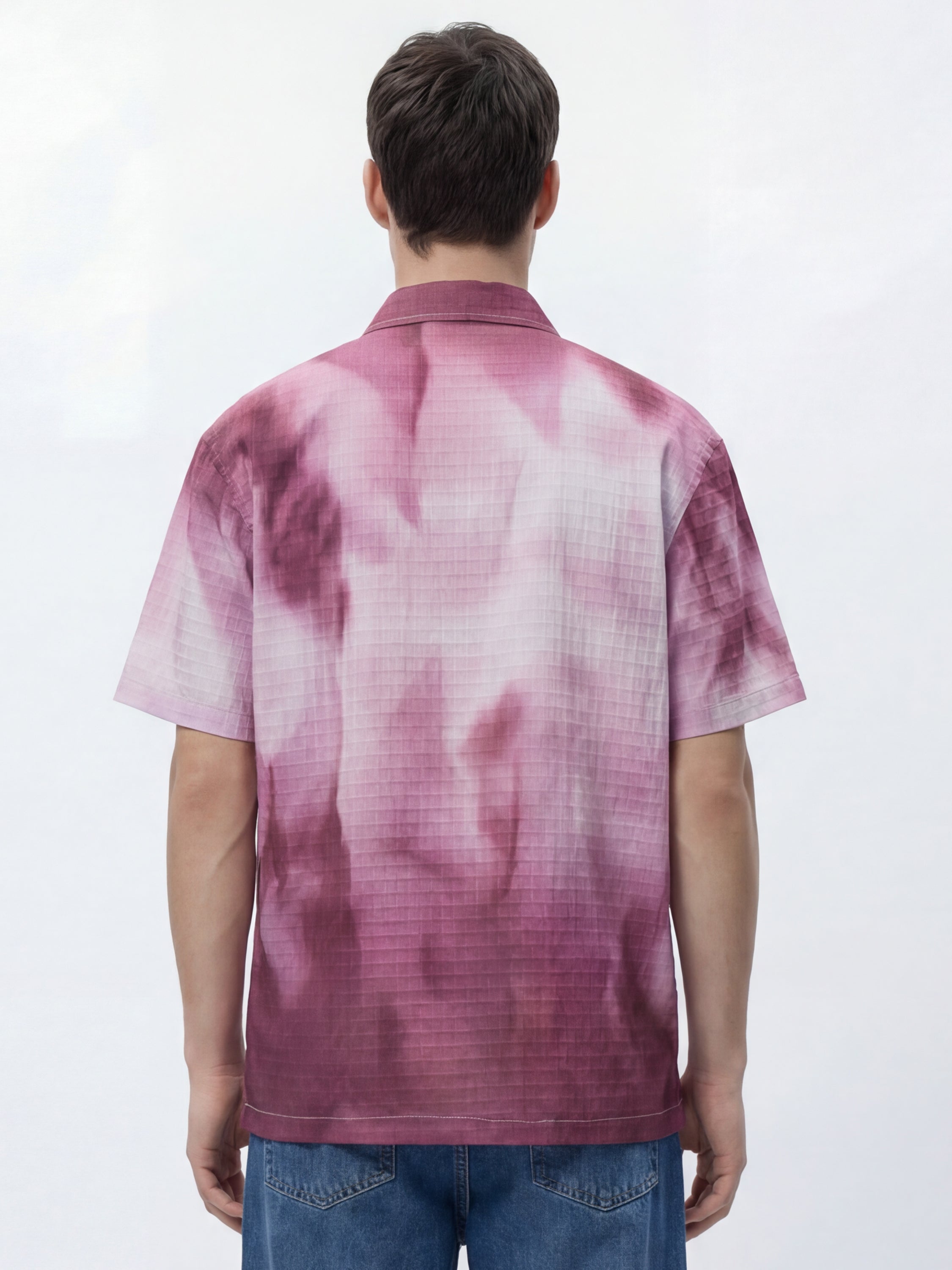 Highlander Men Maroon Printed Relaxed Fit Casual Shirt - Maroon - Image 3