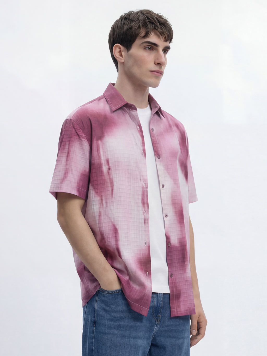Highlander Men Maroon Printed Relaxed Fit Casual Shirt - Maroon - Image 6