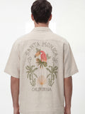Highlander Men Beige Embroidered Relaxed Fit Casual Shirt - Beige - Image 1