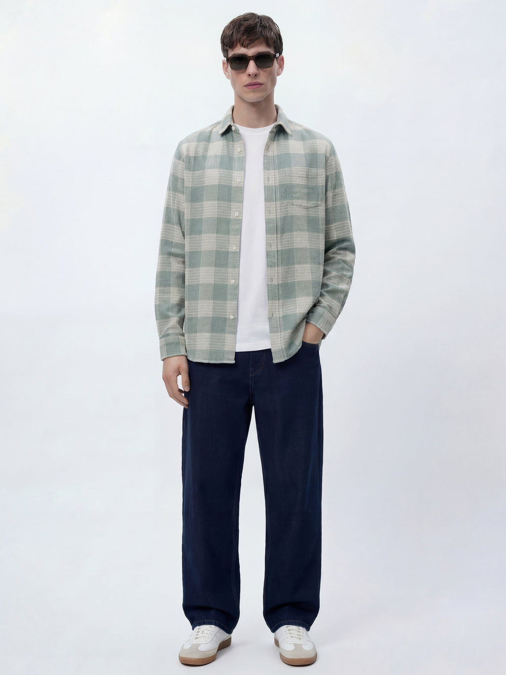Highlander Men Green Checked Relaxed Fit Casual Shirt - Green - Image 2