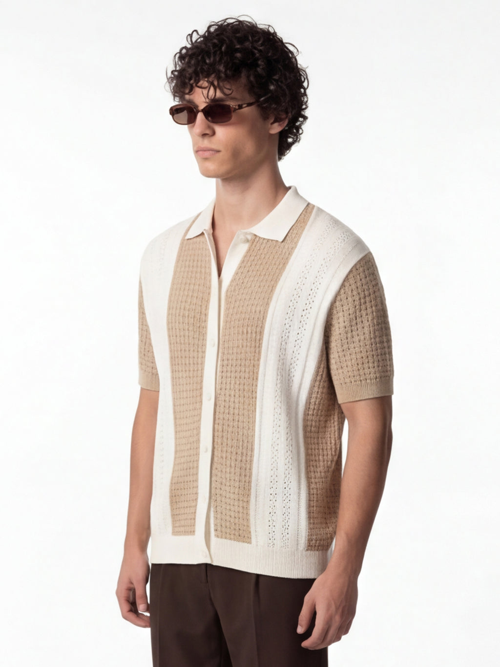 Highlander Men White Self Design Relaxed Fit Casual Shirt - White - Image 4
