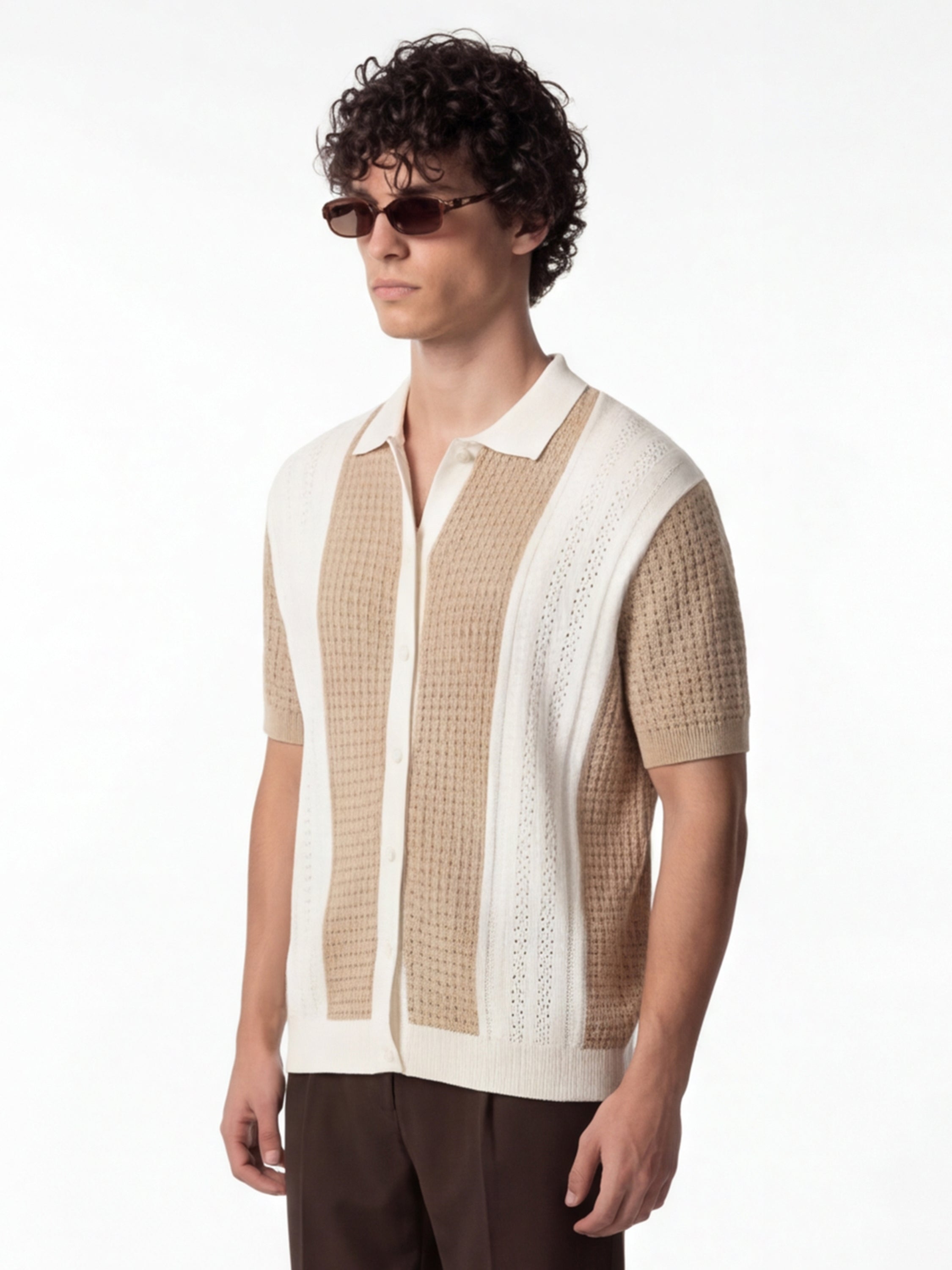 Highlander Men White Self Design Relaxed Fit Casual Shirt - White - Image 4