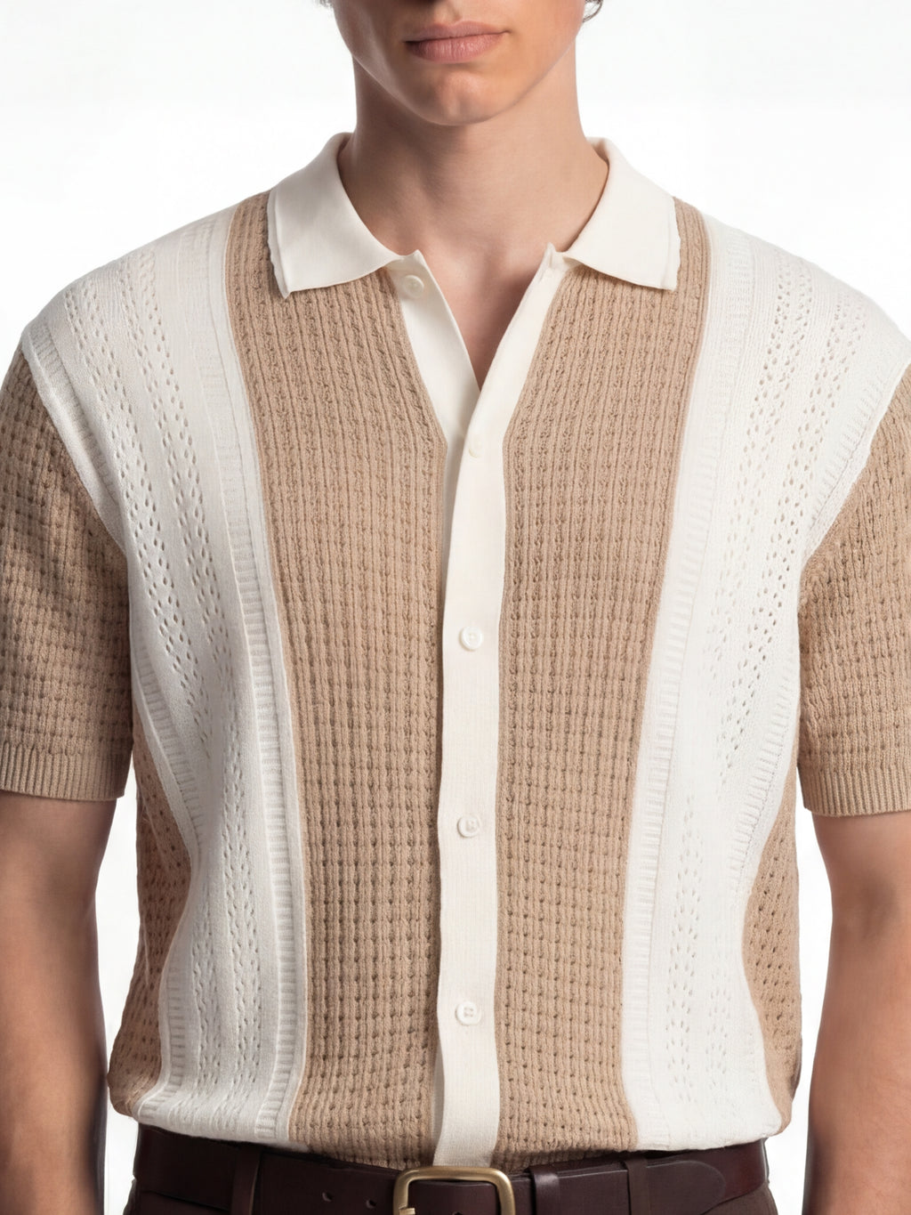 Highlander Men White Self Design Relaxed Fit Casual Shirt - White - Image 5