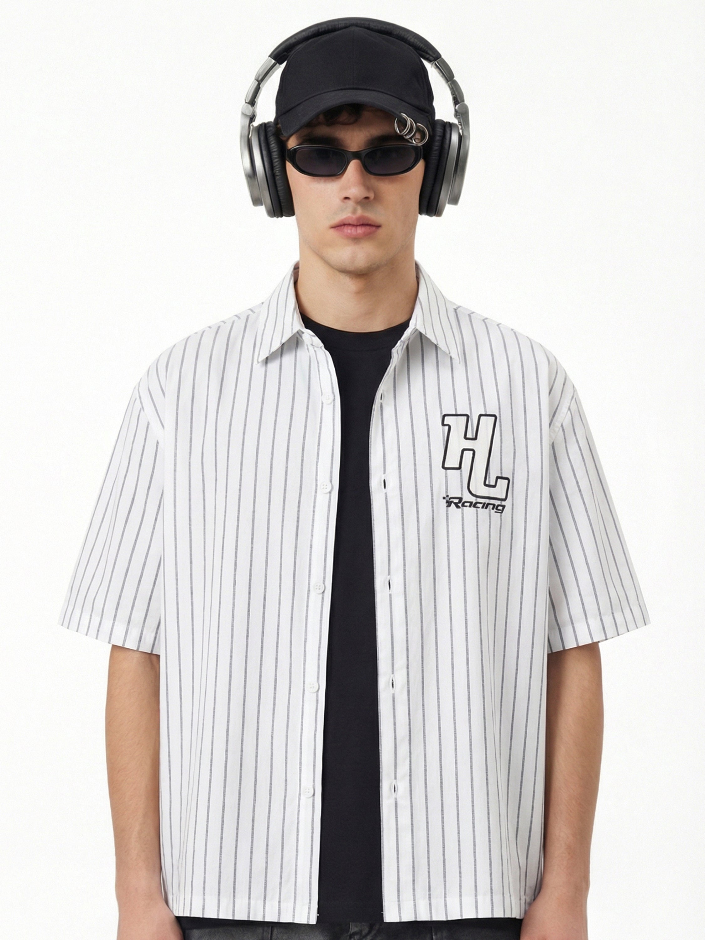 Highlander Men White Embroidered Boxy Fit Casual Shirt - White - Image 3