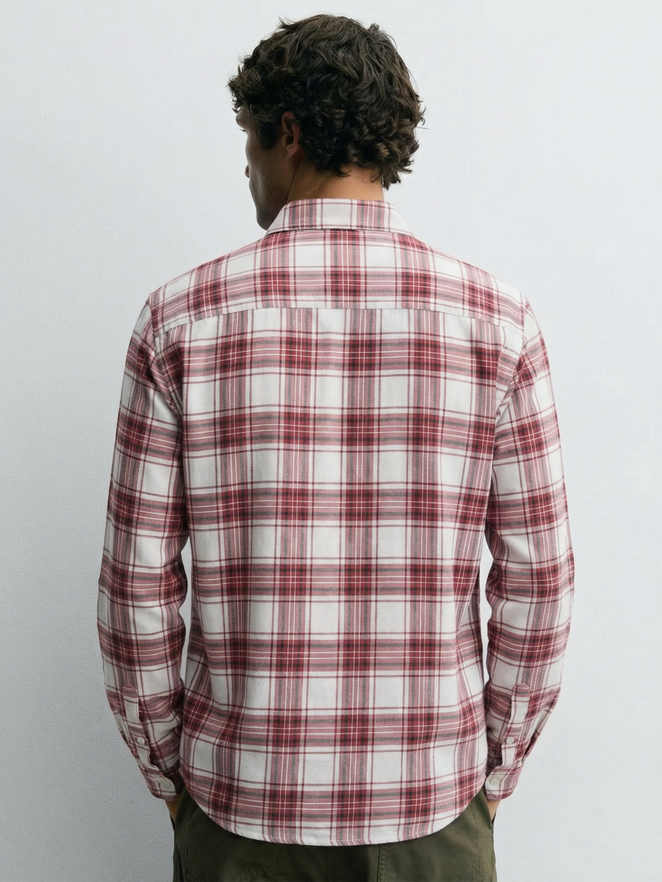 Highlander Men Red Checked Regular Fit Casual Shirt - Red - Image 3