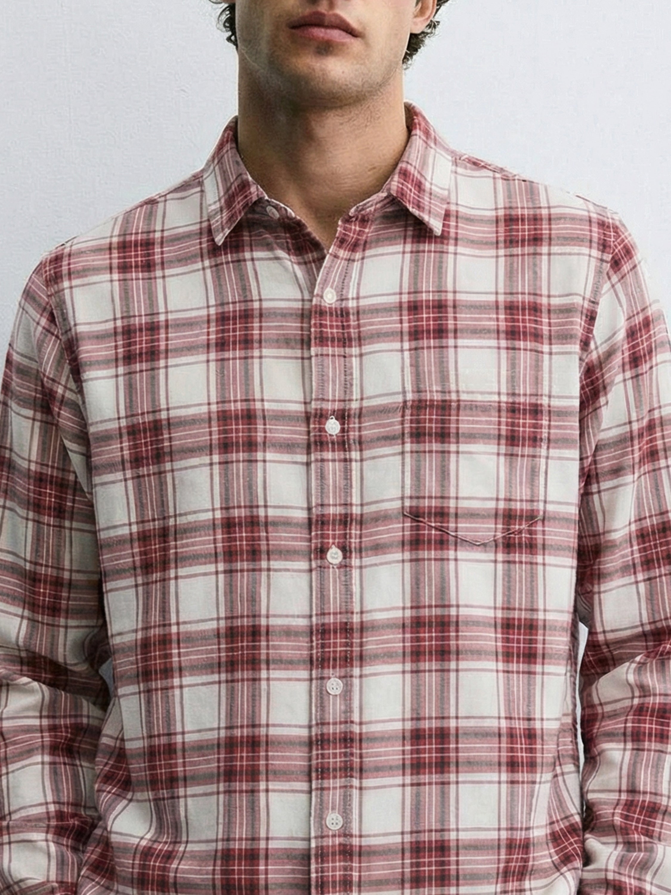Highlander Men Red Checked Regular Fit Casual Shirt - Red - Image 5