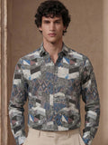 Highlander Men Multi Printed Slim Fit Casual Shirt - Multi - Image 1