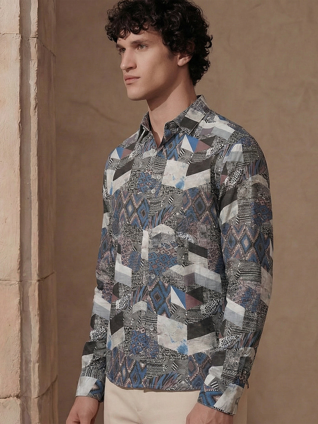 Highlander Men Multi Printed Slim Fit Casual Shirt - Multi - Image 5