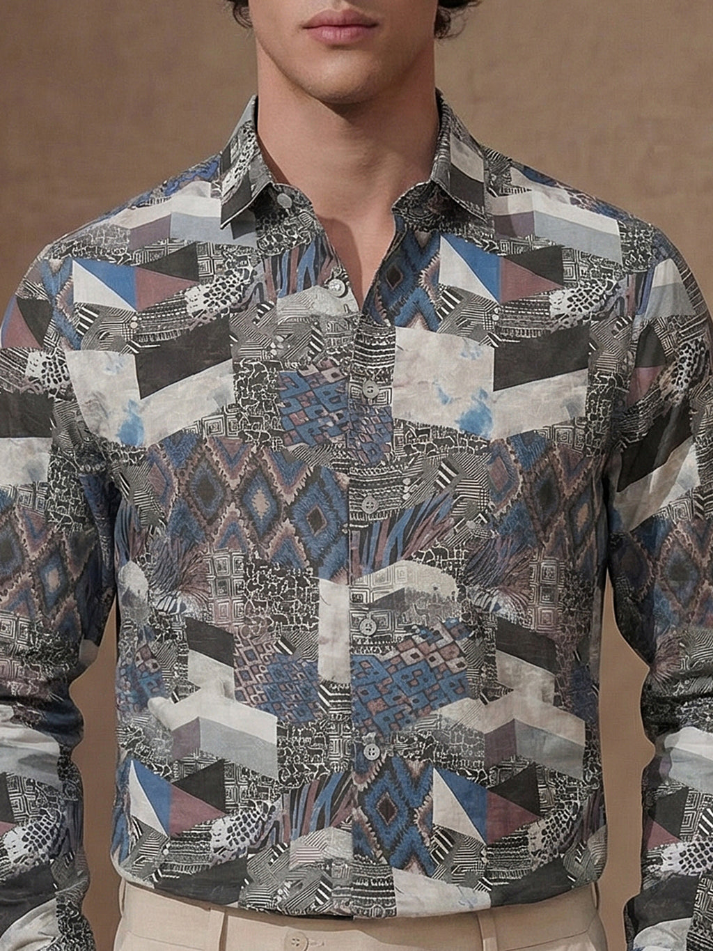 Highlander Men Multi Printed Slim Fit Casual Shirt - Multi - Image 6