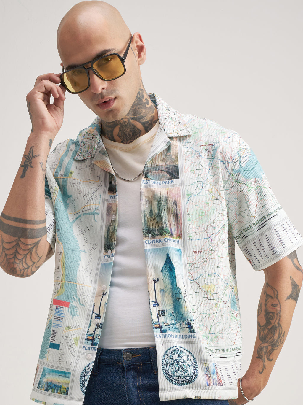 Highlander Men Multi Printed Relaxed Fit Casual Shirt - Multi - Image 1