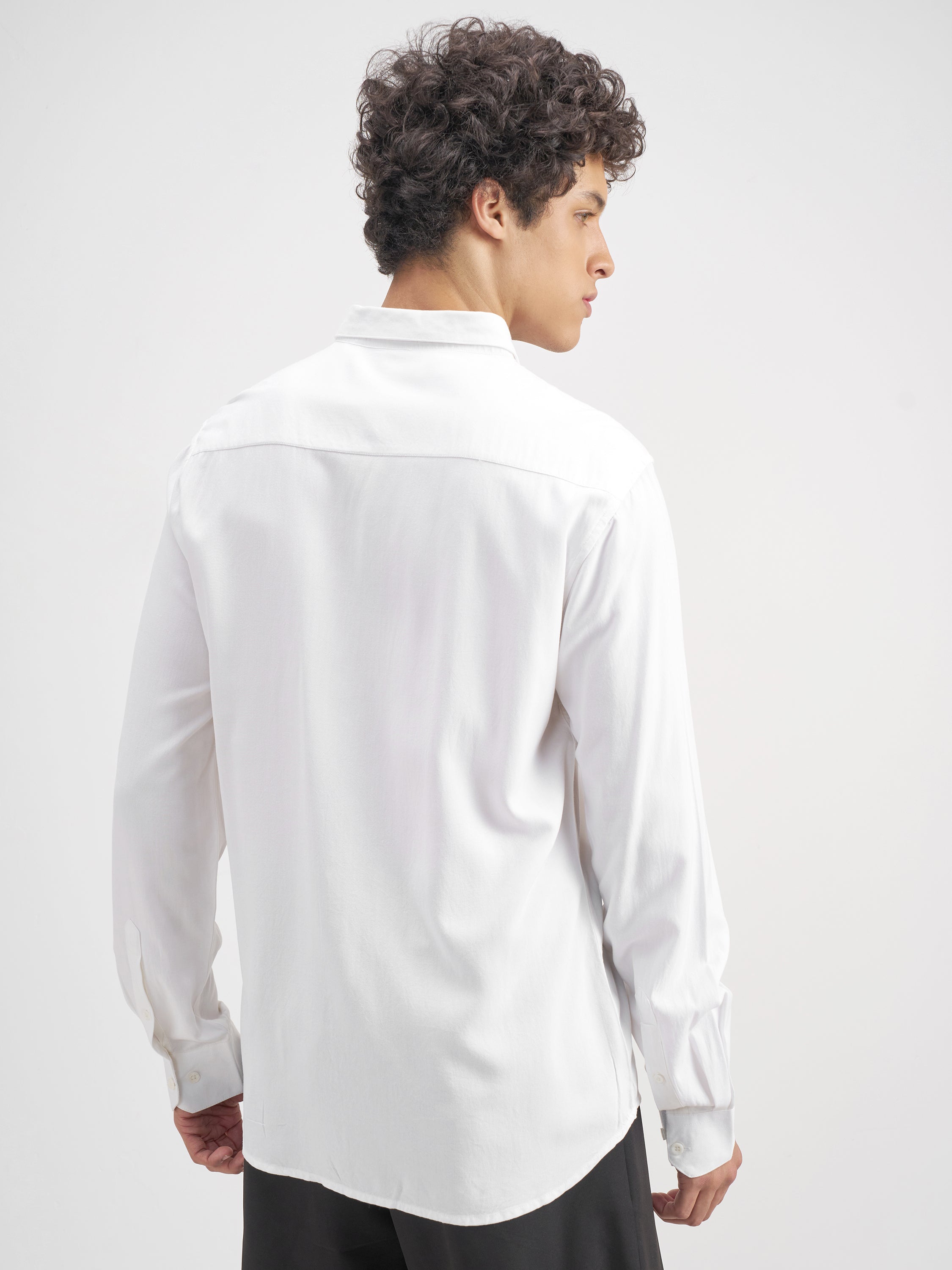 Highlander Men White Printed Regular Fit Casual Shirt - White - Image 3