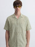 Highlander Men Green Embroidered Relaxed Fit Casual Shirt - Green - Image 1