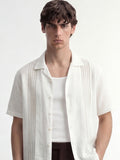 Highlander Men White Self Design Relaxed Fit Casual Shirt - White - Image 1