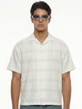 Highlander Men Cream Checked Relaxed Fit Casual Shirt - Cream - Image 1
